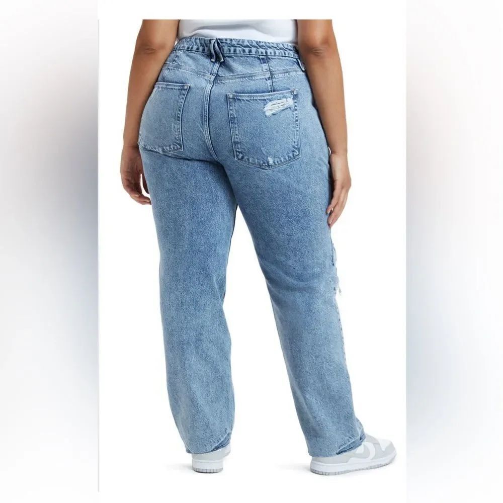 Good American 90s Ripped Jeans NWT - Picture 3 of 6